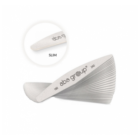 ABA GROUP - Zestaw 25 szt pilników do paznokci WINGS 180/240 SLIM