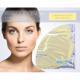 BEAUTYFACE PROFESJONALNA KOLAGENOWA MASKA Z DROBINKAMI ZŁOTA